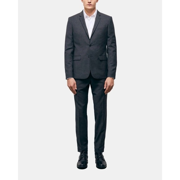 The Kooples Wool Suit Jacket Blazer $550 BRAND NEW Black Slim Fit Size 48 - Picture 1 of 6